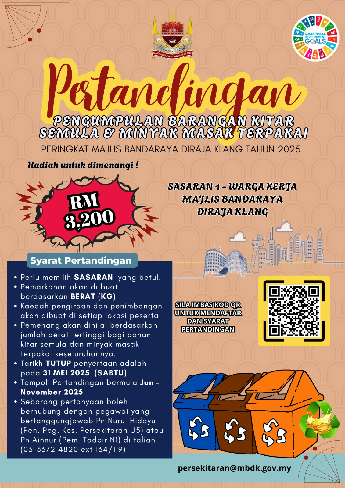 PERTANDINGAN KITAR SEMULA PERINGKAT MAJLIS BANDARAYA DIRAJA KLANG