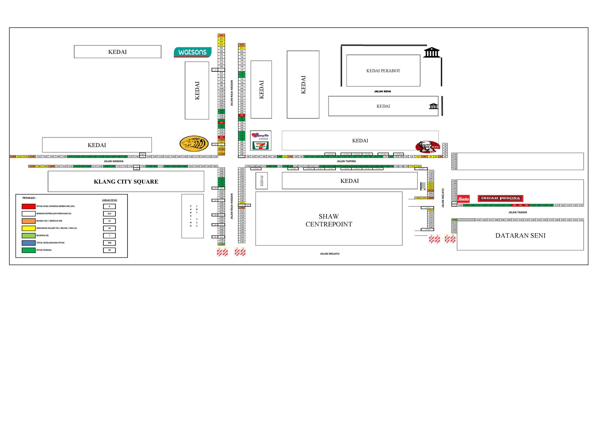 PROSES BIDAAN BAZAR AIDILFITRI JALAN TAIPING
