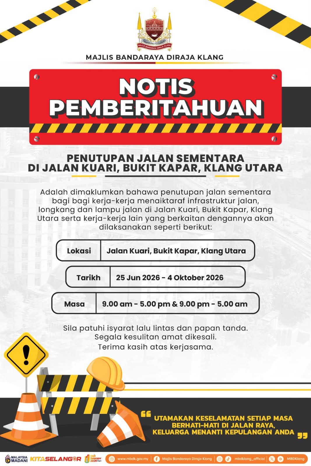 notis pemberitahuan
