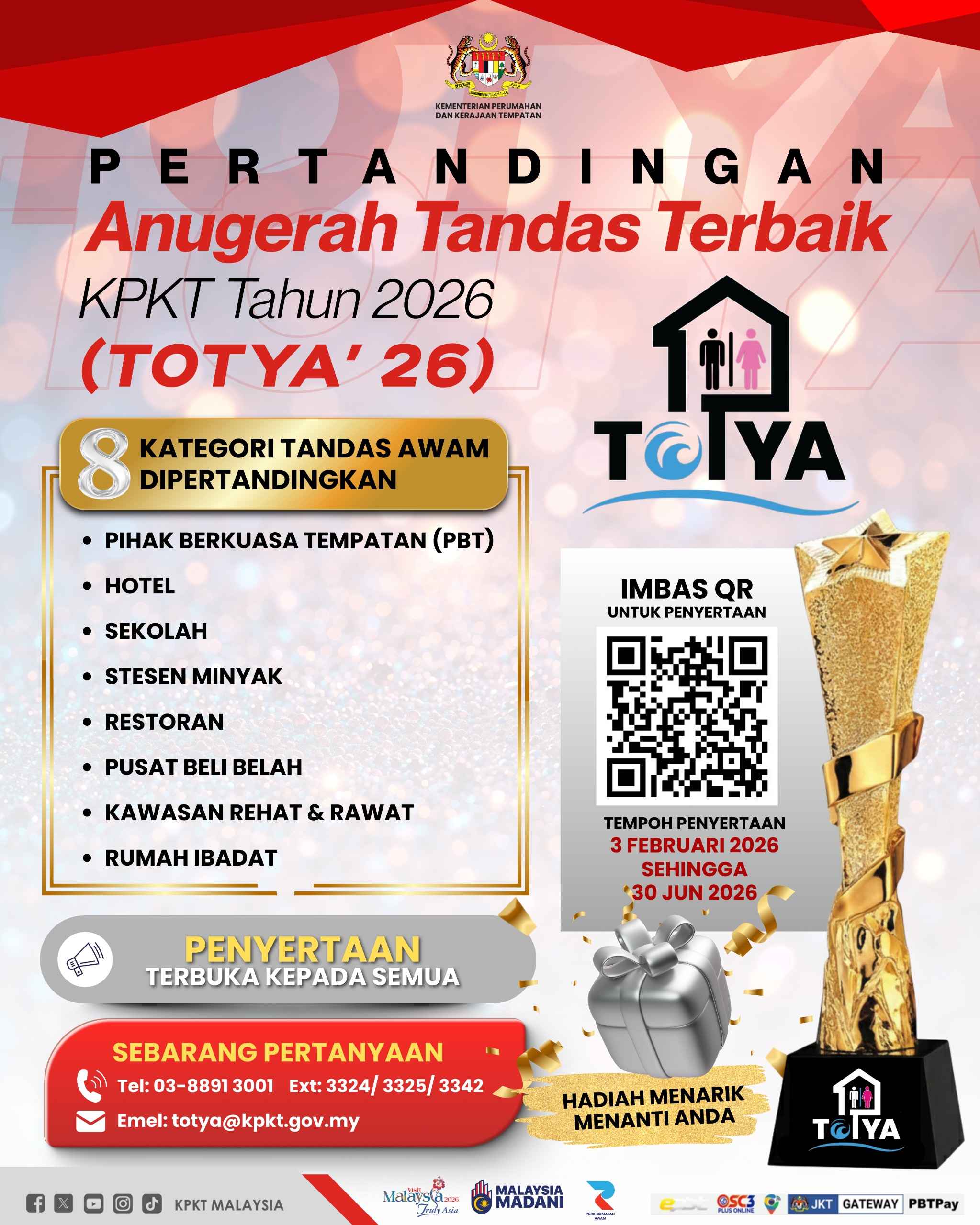 anugerah tandas terbaik kpkt 2026 (totya’26)