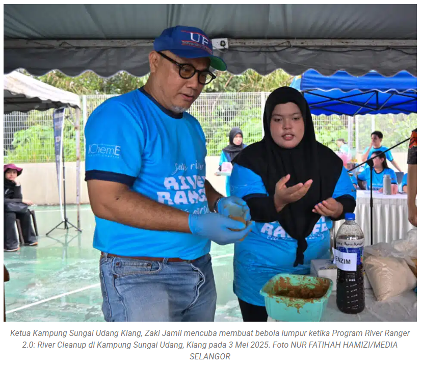 Lepas 500 bebola lumpur: Inisiatif UiTM, komuniti rawat Sungai Klang wajar dicontohi