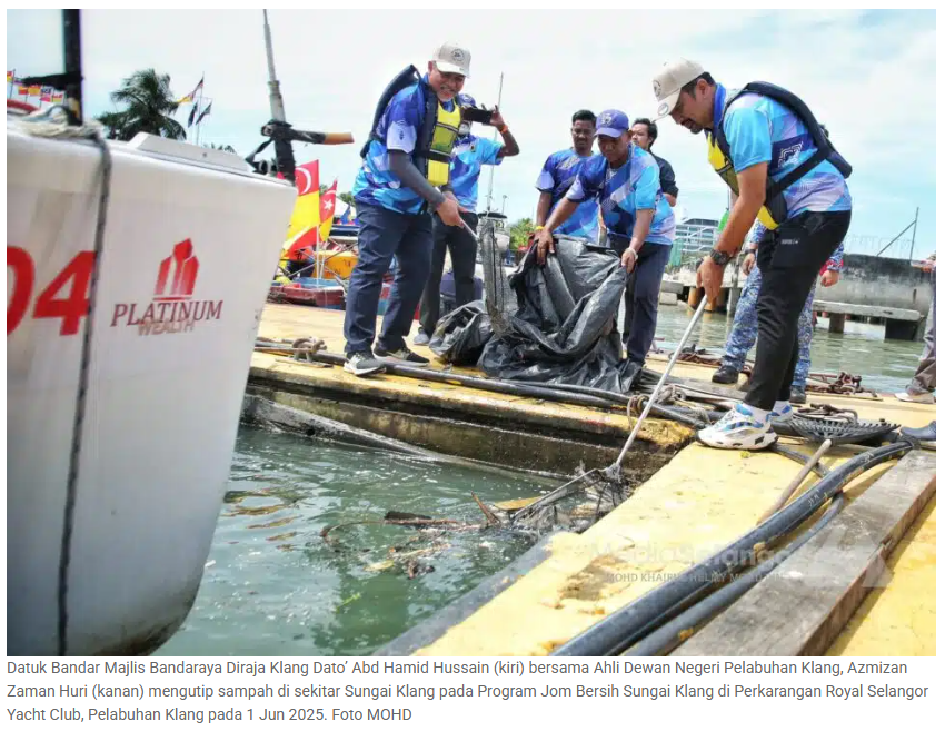 500 sukarelawan bersihkan Sungai Klang, kutip lebih 1 tan sampah