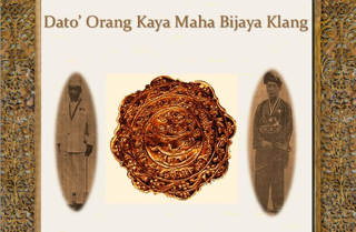 Dato’ Engku Klang dan Dato’ Kaya Klang dengan cap mohor masing-masing