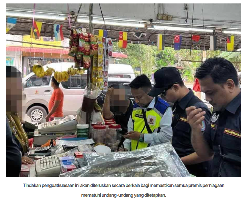 Premis perniagaan warga asing di Bandar Sultan Suleiman digempur