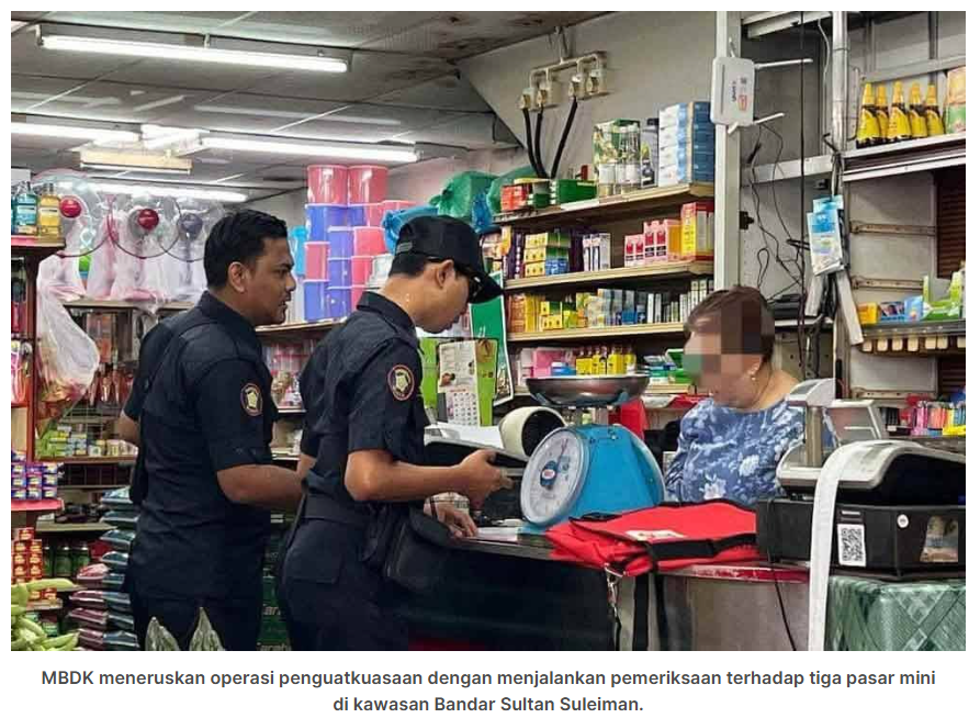 Premis perniagaan warga asing di Bandar Sultan Suleiman digempur