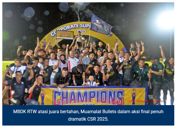 Royal Town Warrior juara ragbi CSR 2025