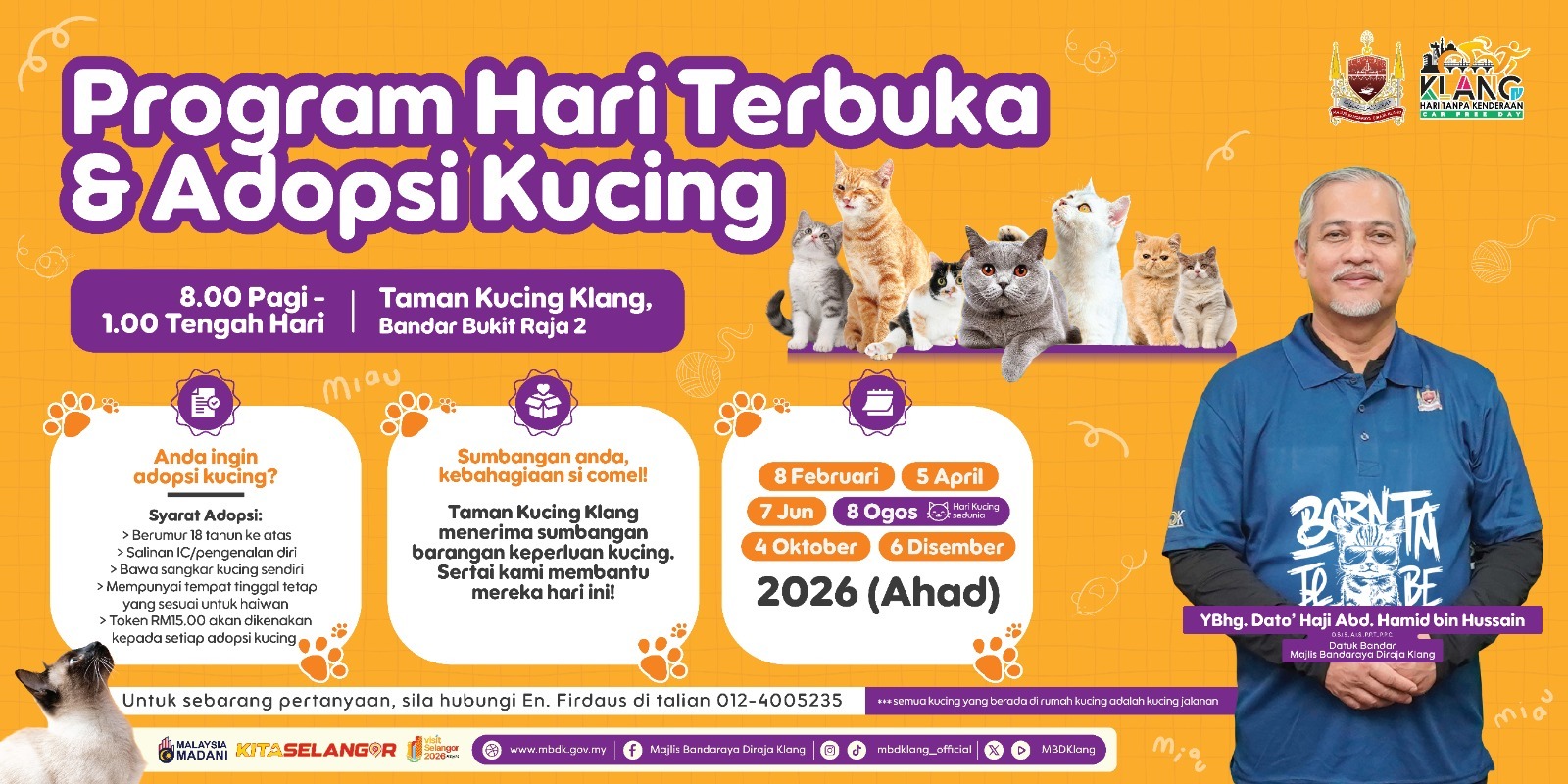 PROGRAM HARI TERBUKA DAN ADOPSI KUCING