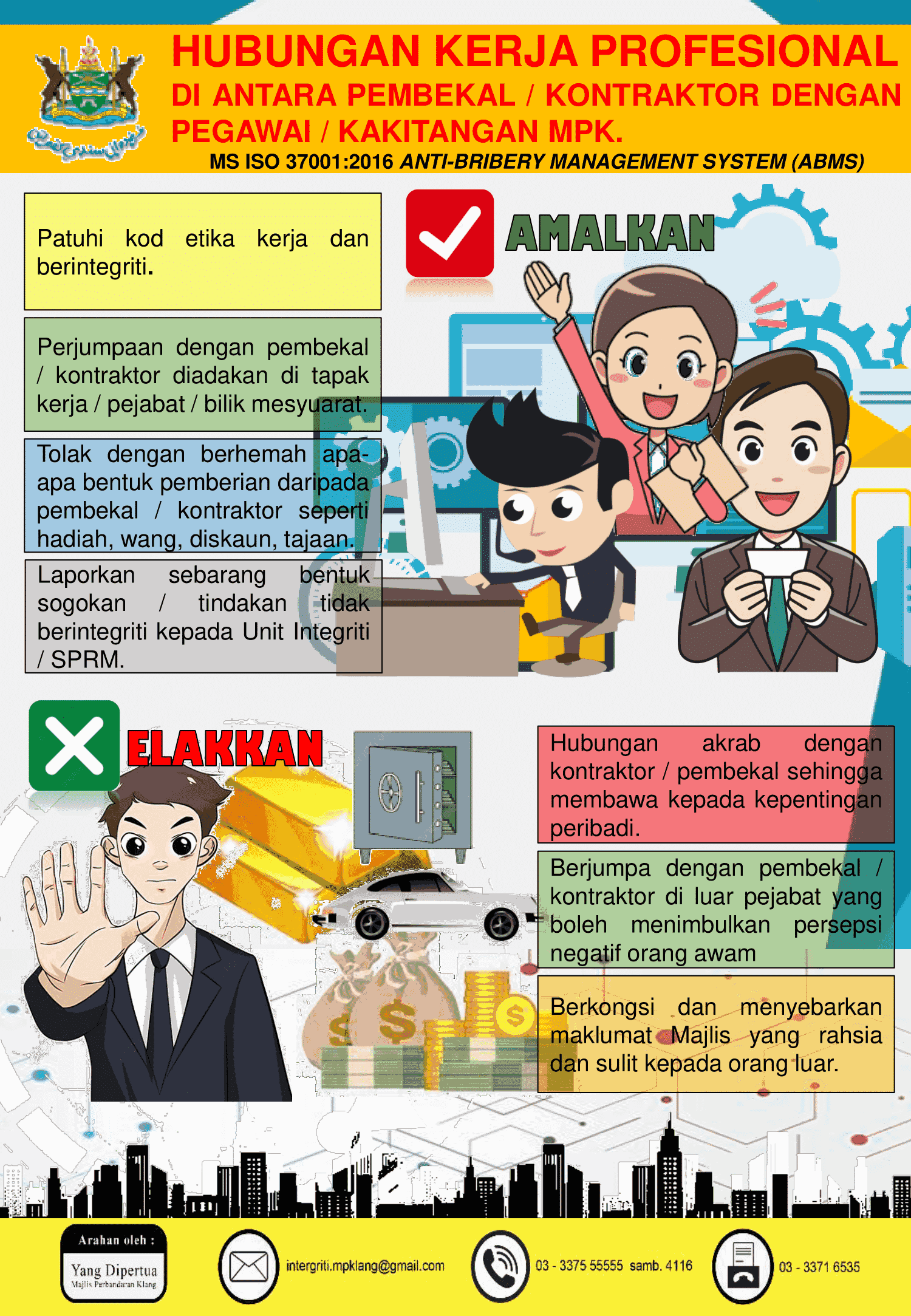 Hubungan Kerja Profesional Di Antara Pembekal, Kontraktor Dengan Pegawai MPK