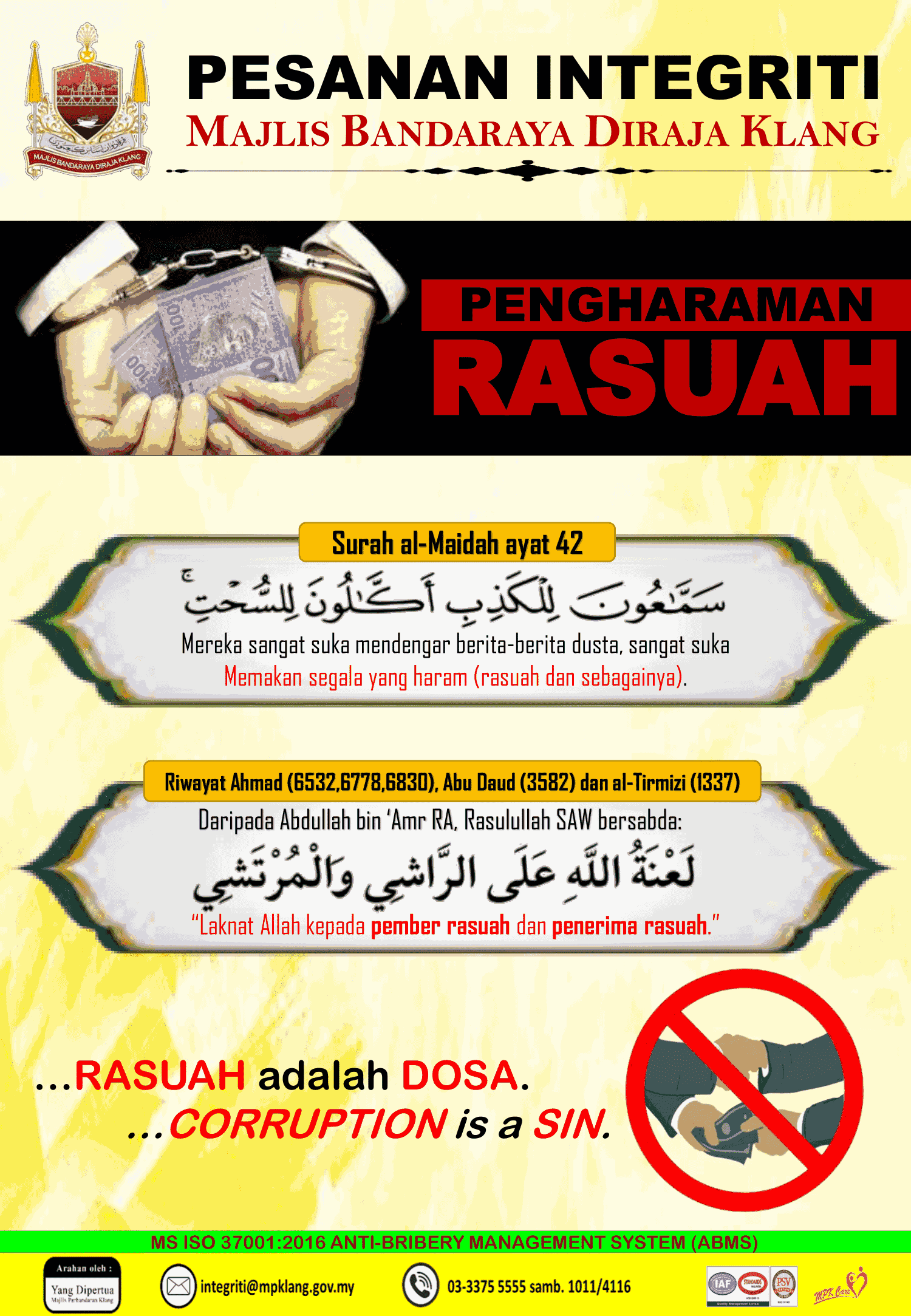 Pengharaman Rasuah