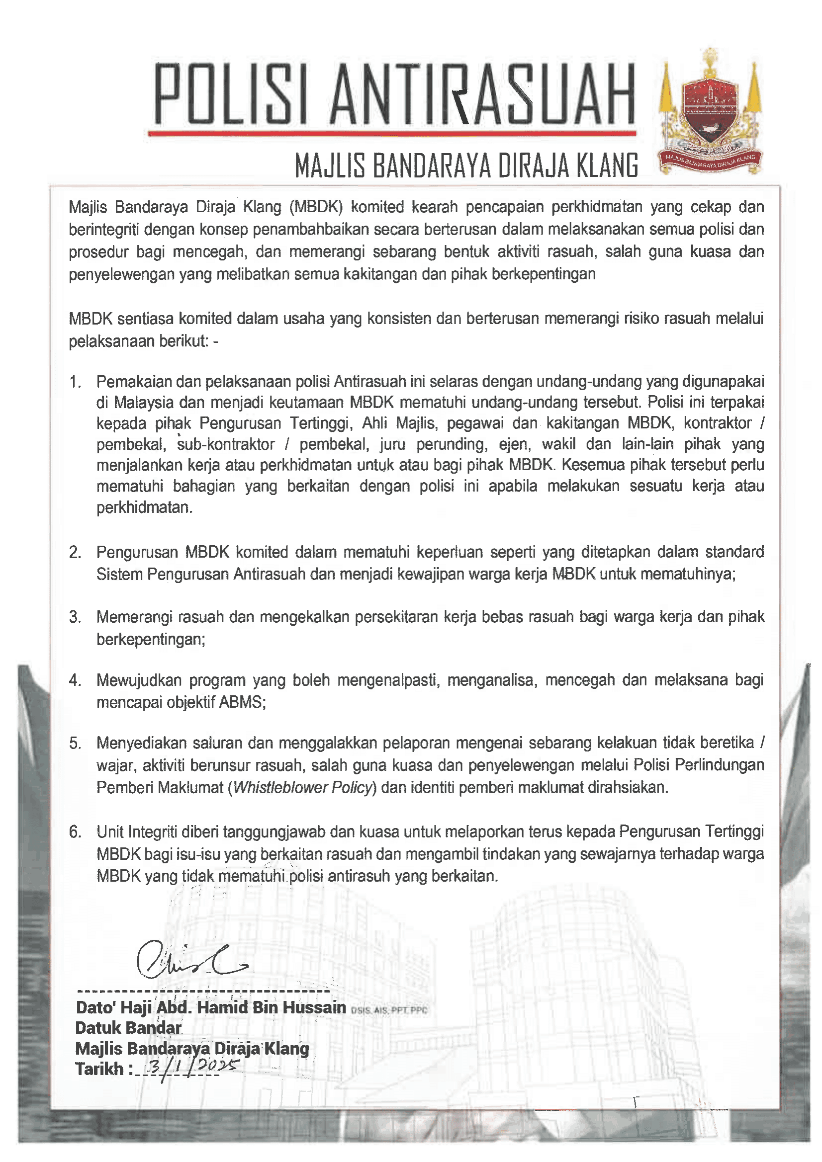 Polisi Antirasuah MBDK