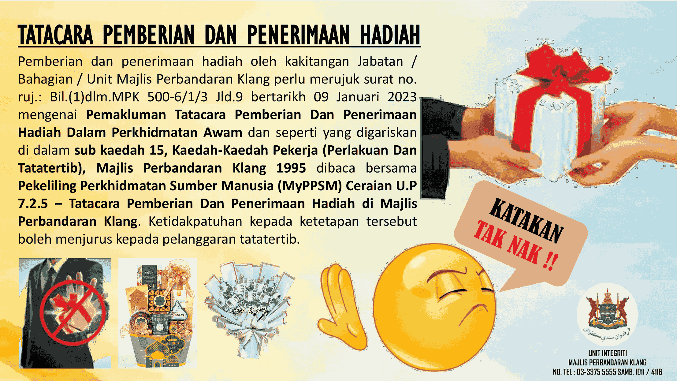 Tatacara Pemberian Dan Penerimaan Hadiah