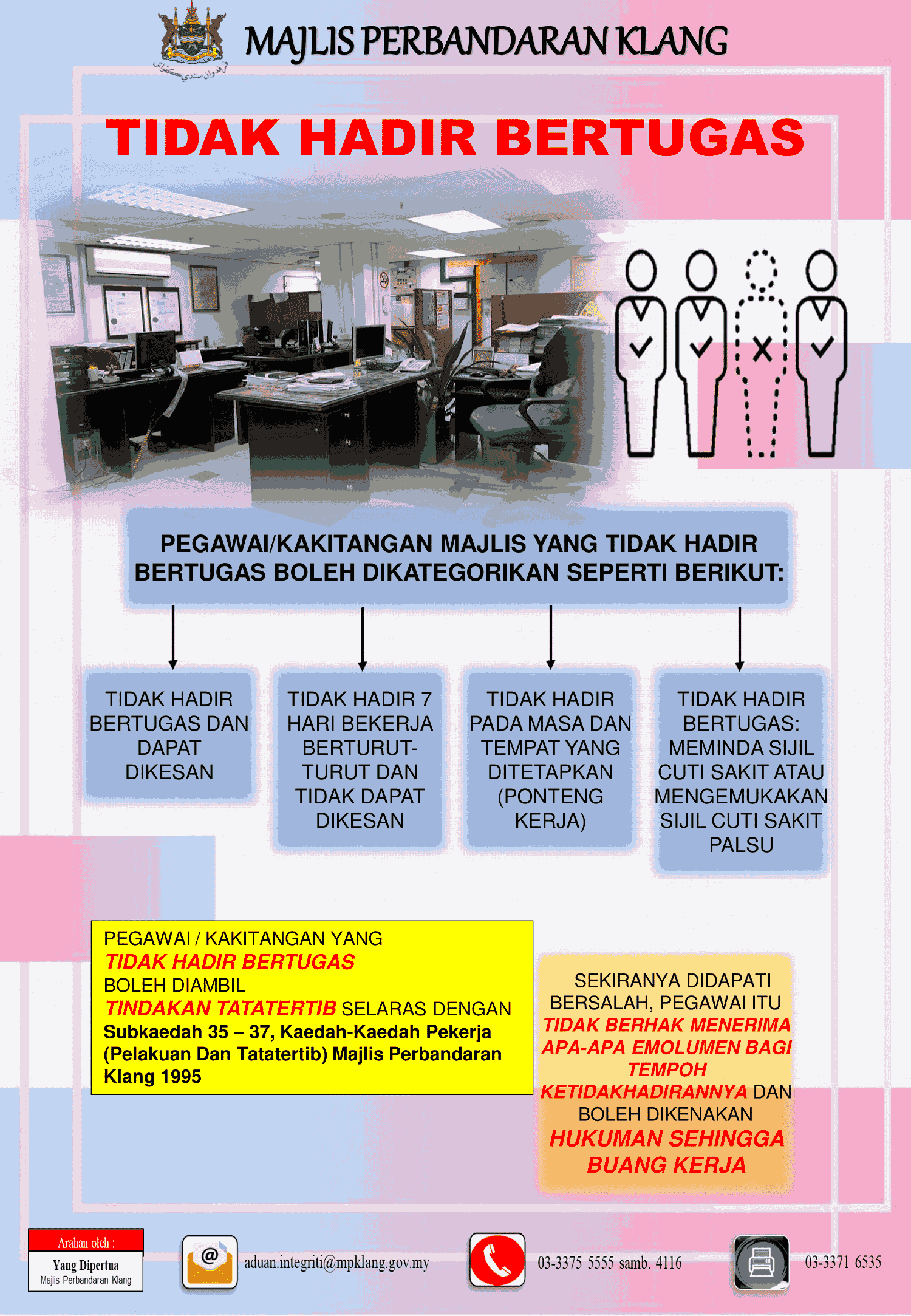 Tidak Hadir Bertugas