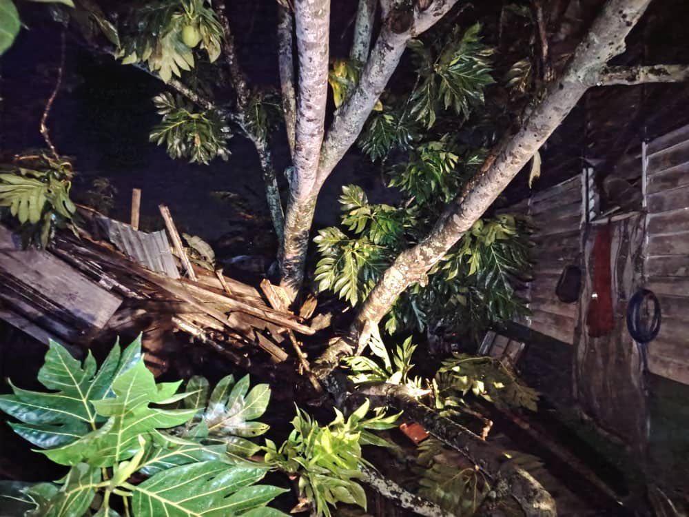 SKUAD PANTAS MBDK BERGERAK MENANGANI KESAN RIBUT MALAM TADI