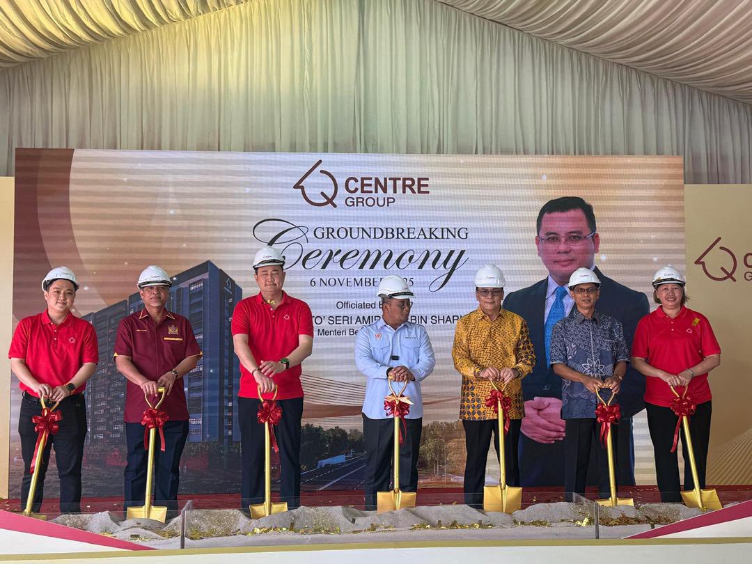 MAJLIS PECAH TANAH PROJEK CENTRALISED LABOUR QUARTERS ,JALAN TERATAI,MERU 1