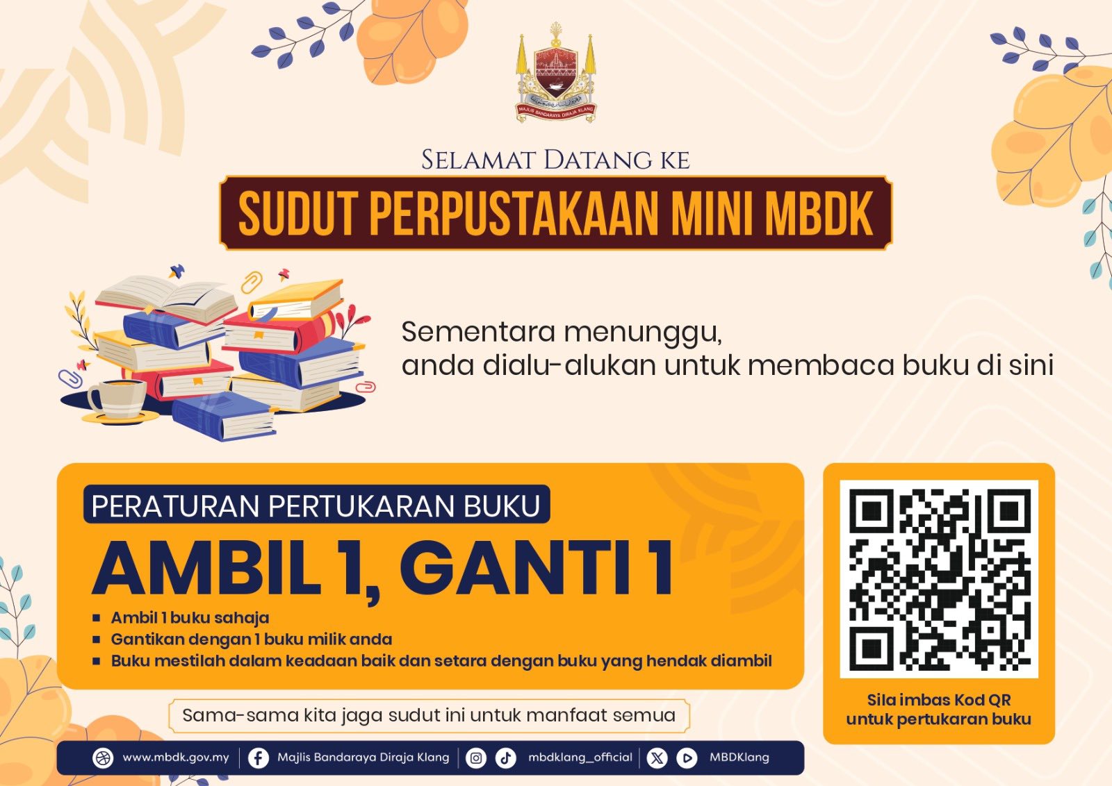 sudut perpustakaan mini mbdk @ lobi mbdk