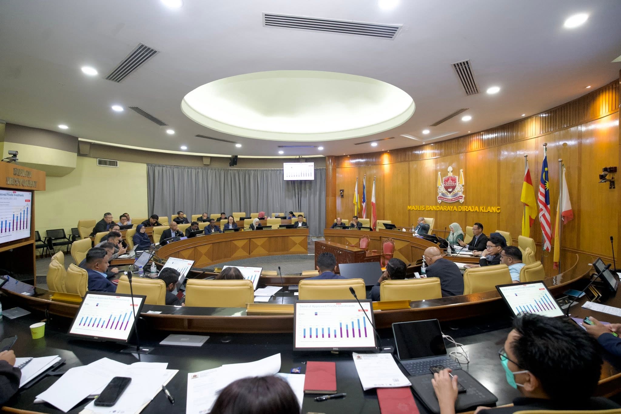 mesyuarat jawatankuasa pengurusan taman perindustrian (ipmc) bertempat di bilik mesyuarat raja mahadi