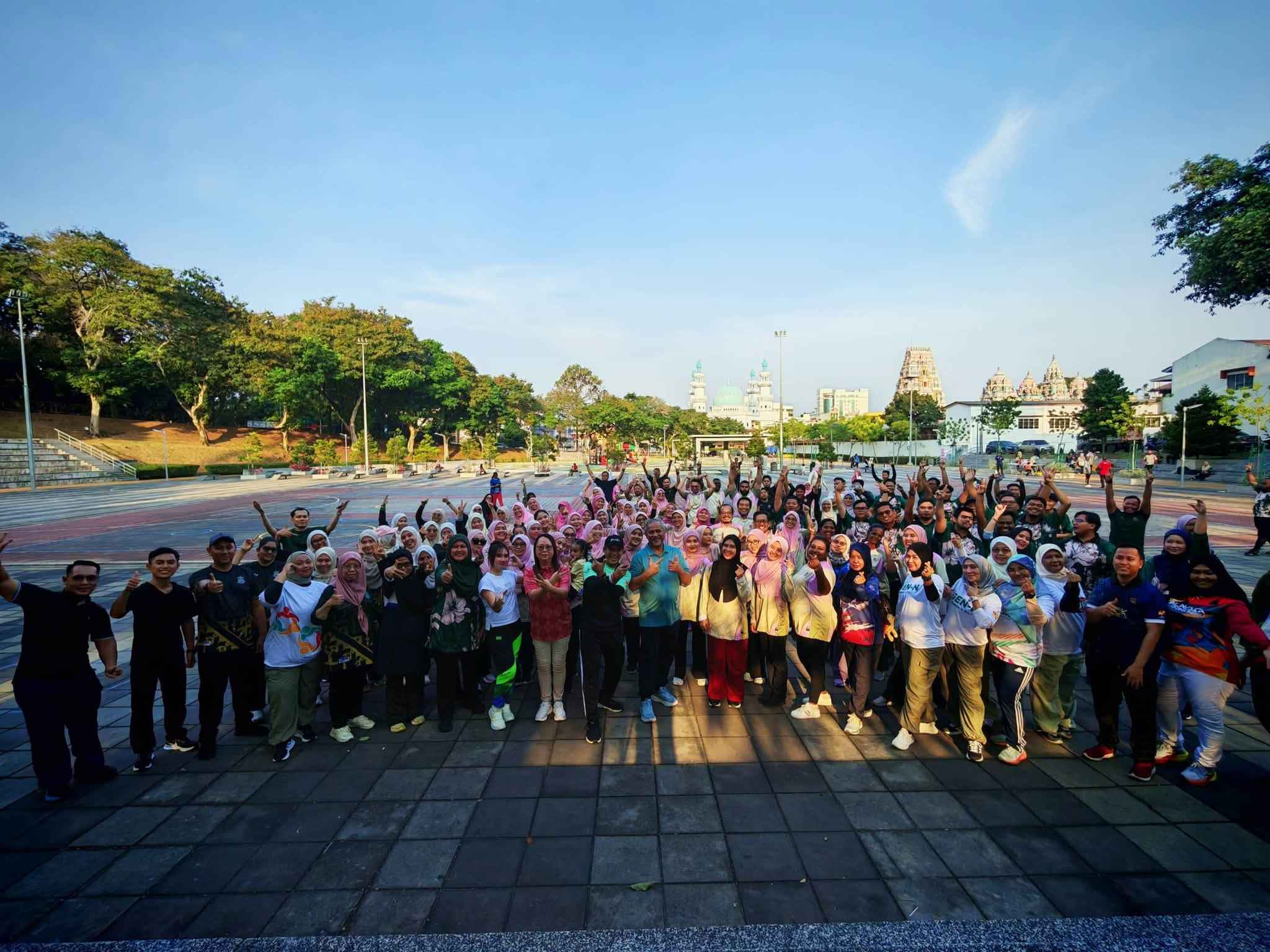 program jom sihat mbdk berlangsung dengan jayanya di dataran klang @ padang chetty