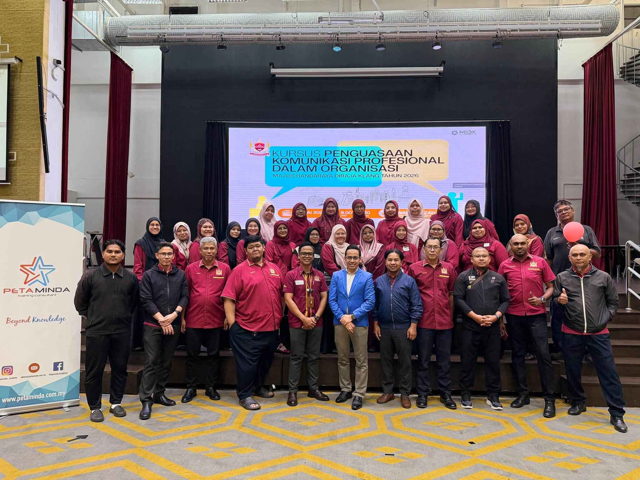 mbdk membina penanda aras baharu melalui kursus penguasaan komunikasi profesional dalam organisasi majlis bandaraya diraja klang