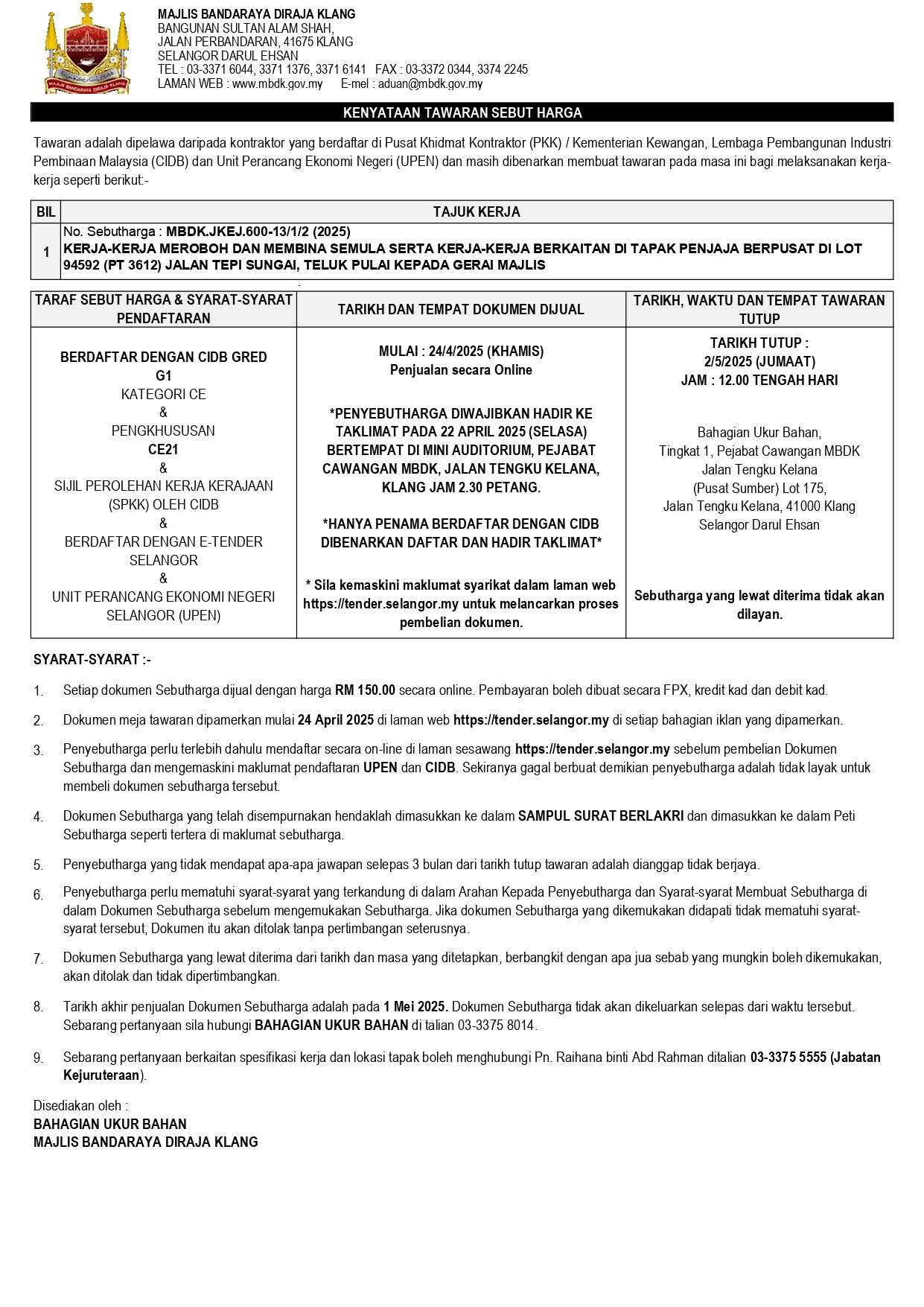 KERJA-KERJA MEROBOH DAN MEMBINA SEMULA SERTA KERJA-KERJA BERKAITAN