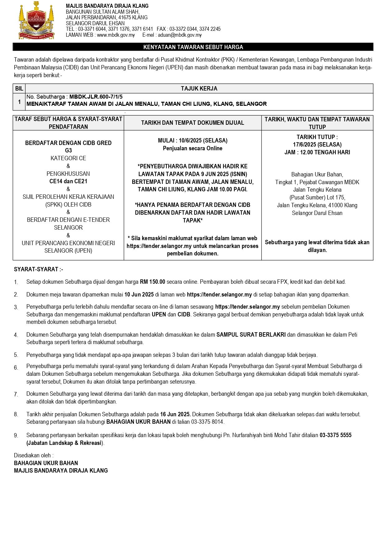 MENAIKTARAF TAMAN AWAM DI JALAN MENALU, TAMAN CHI LIUNG, KLANG, SELANGOR