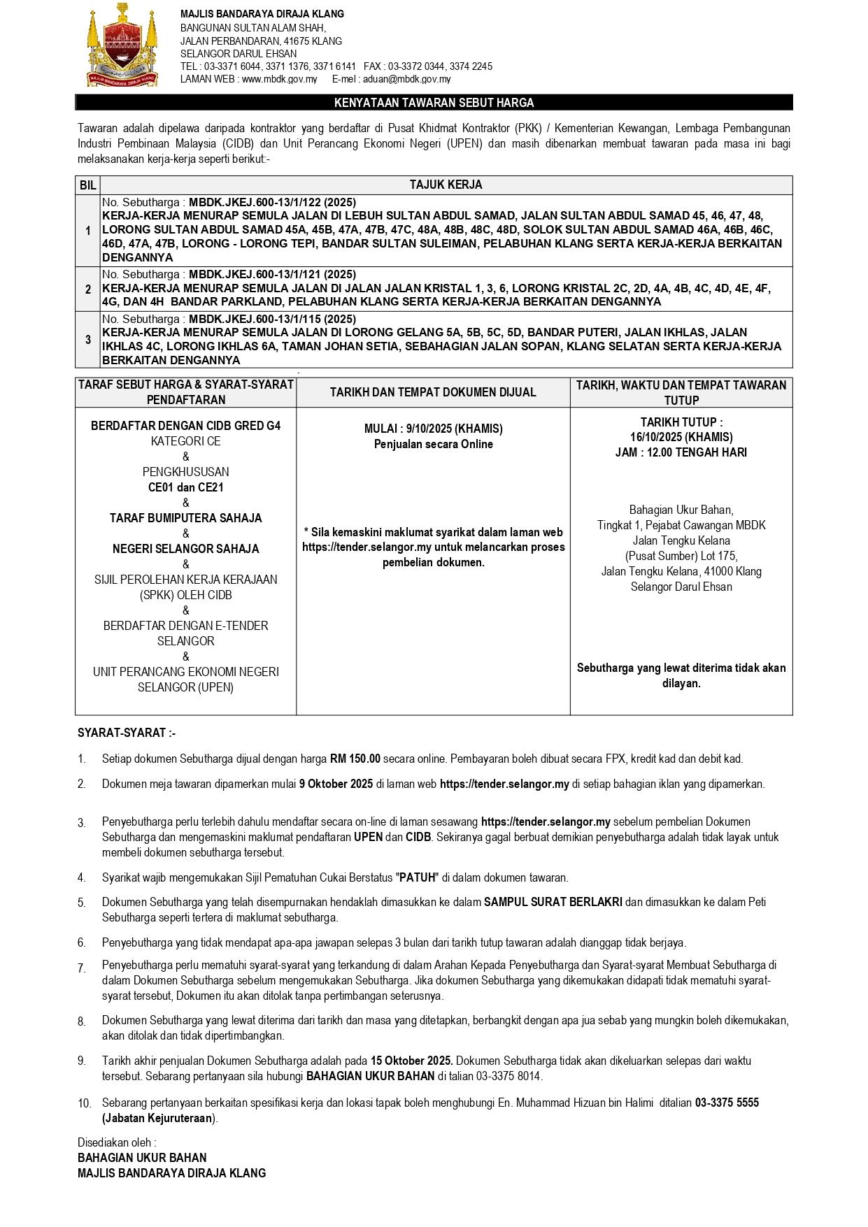 KERJA-KERJA MENURAP SEMULA JALAN G4