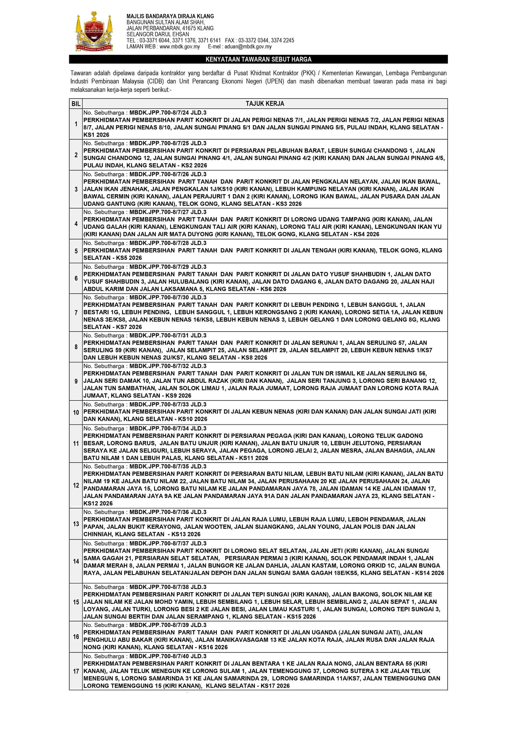 PEMBERSIHAN PARIT MOF FASA 2