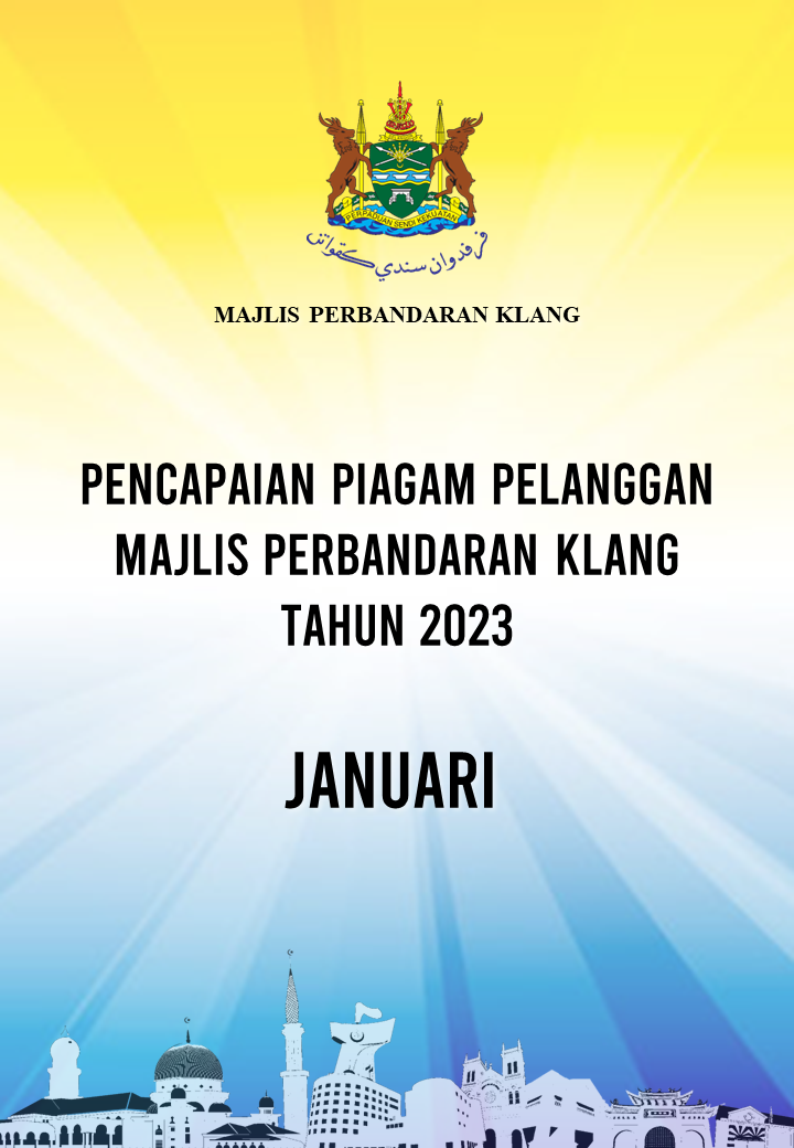 Klang Municipal Council Customer Charter Achievement in January 2023
