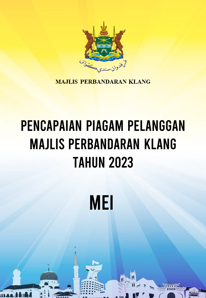 Klang Municipal Council Customer Charter Achievement in May 2023