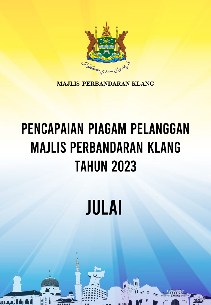 Klang Municipal Council Customer Charter Achievement in July 2023