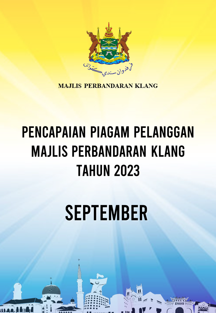 Klang Municipal Council Customer Charter Achievement in September 2023