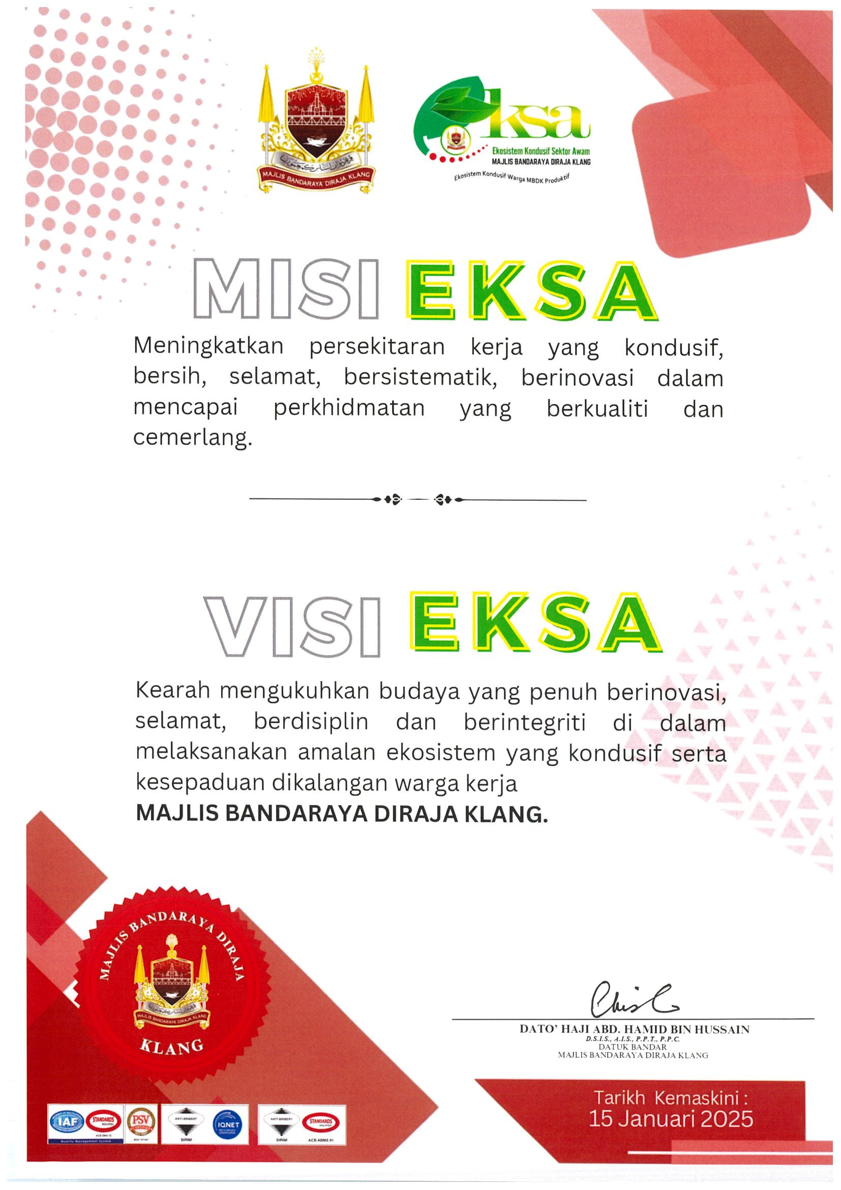 4. MISI DAN VISI EKSA 2025