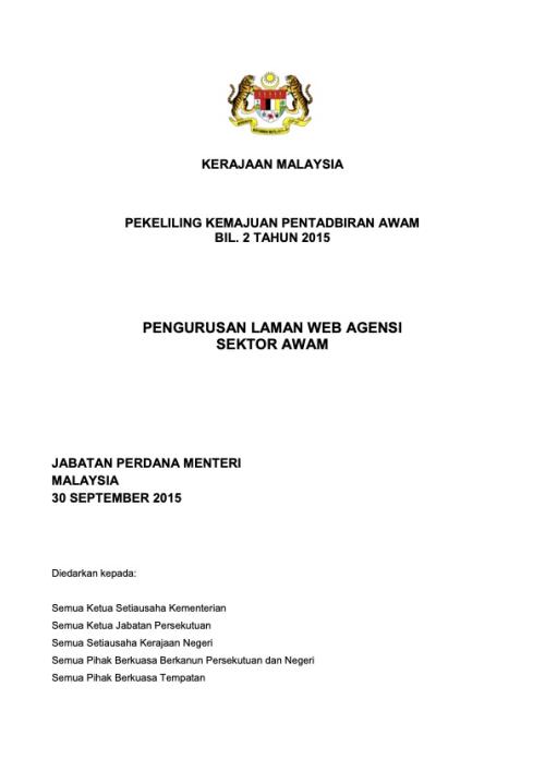 Website Management of Public Sector Agency