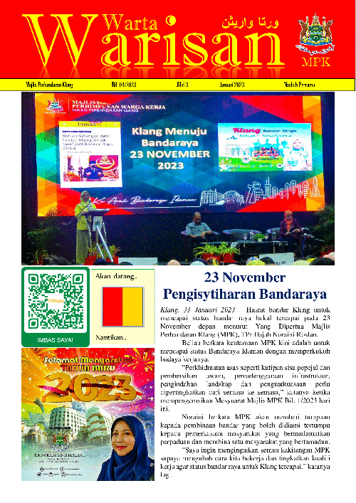 Warta Warisan Jilid 3 (Januari 2023)