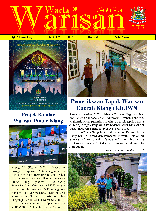 Warta Warisan Jilid 2 Edisi 10 (Oktober 2022)