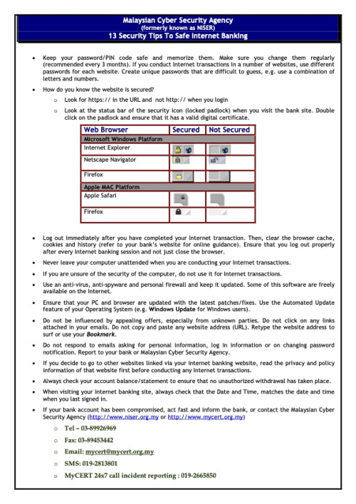 13 Tips To Safe Banking
