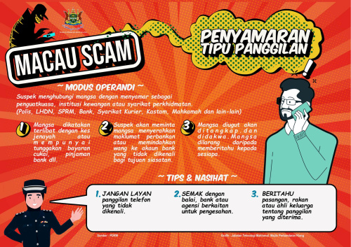 Macau Scam - Penyamaran Tipu Panggilan
