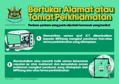 Bertukar Alamat atau Tamat Perkhidmatan