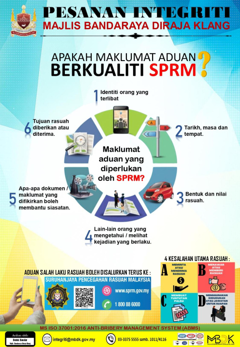 APAKAH MAKLUMAT ADUAN BERKUALITI SPRM