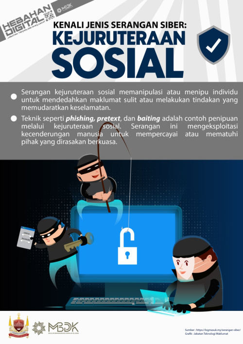 KENALI JENIS SERANGAN SIBER - KEJURUTERAAN SOSIAL