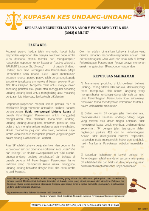 KUPASAN KES UNDANG-UNDANG