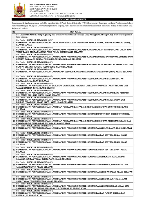 PERKHIDMATAN PENYELENGGARAAN LANDSKAP (MOF)