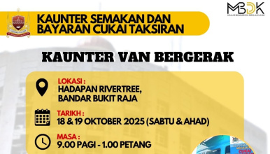 KAUNTER SEMAKAN BAYARAN CUKAI TAKSIRAN 18-19 OKTOBER 2025