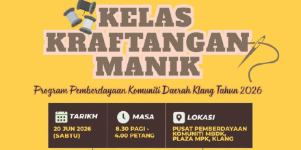jom sertai kelas kraf tangan manik