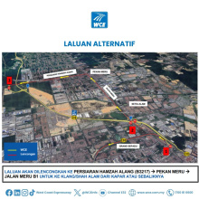 Beberapa laluan WCE ditutup sementara sempena Klang Royal City Marathon
