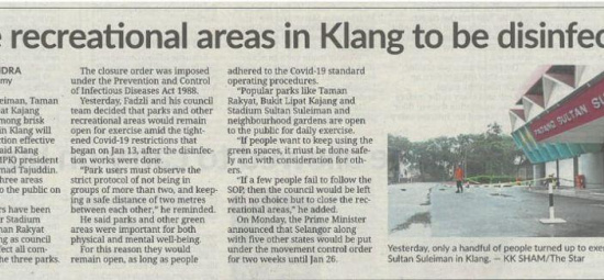Keratan Akhbar 15 Januari 2021