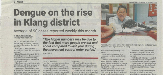 Keratan Akhbar 26 Januari 2022